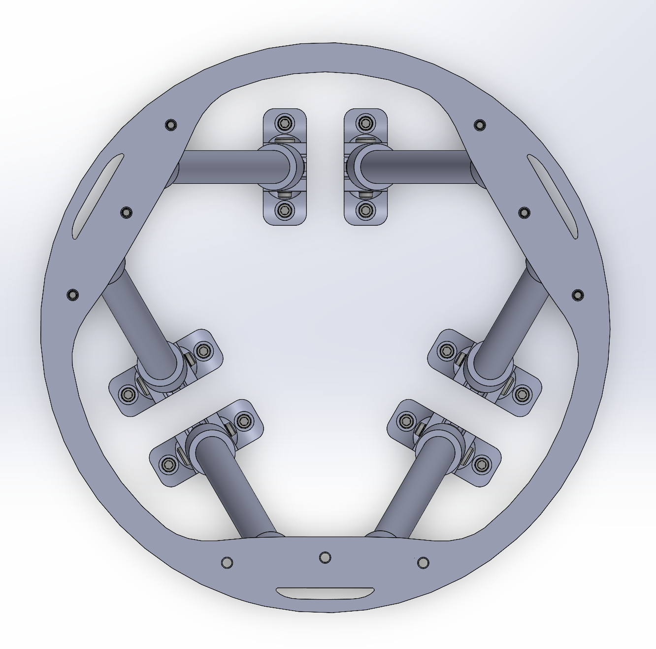 Refined ring CAD with simplified cutouts and preserved support beneath the joints