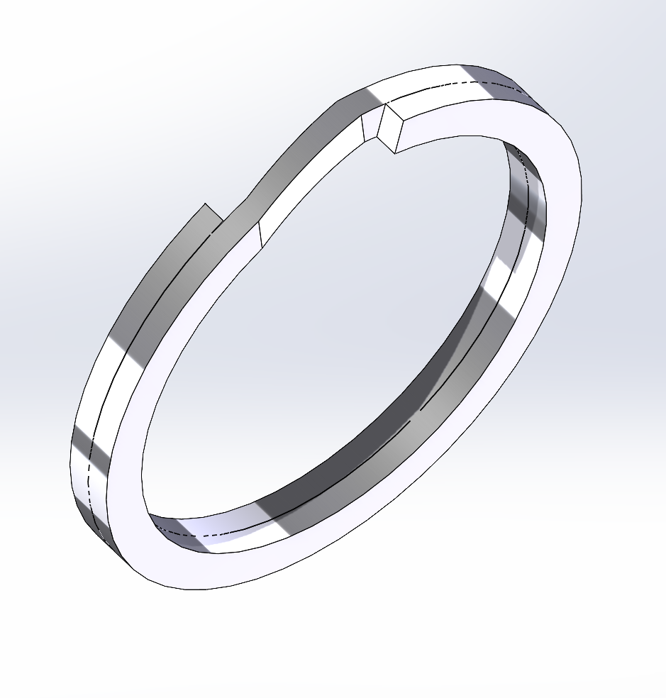 Smalley retaining ring selected for TTS clevis-pin retention